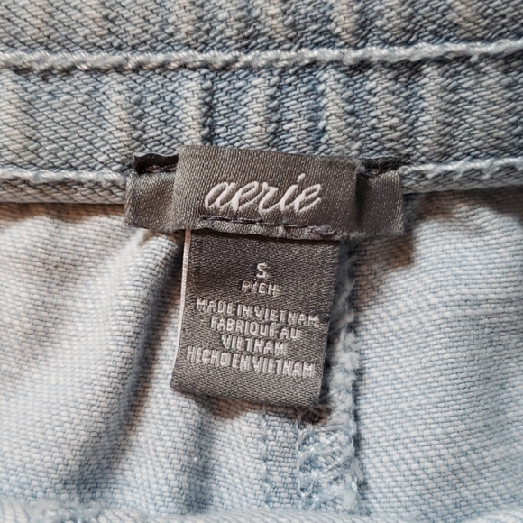 Aerie Lightwash Denim Lounge Shorts size S… - Picture 3 of 5